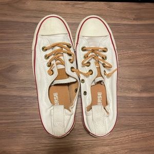 White Leather Converse